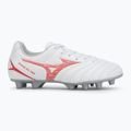 Mizuno Monarcida Neo III Select Jr MD children's football boots white/radiant red 2