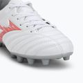 Mizuno Monarcida Neo III Select Jr MD children's football boots white/radiant red 7