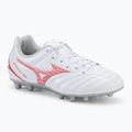 Children's football boots Mizuno Monarcida Neo III Select AG white/radiant red