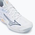 Women's volleyball shoes Mizuno Wave Momentum 3 white/ navy peony/ peach parfait 7