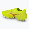 Mizuno Morelia Neo IV Β Japan Mix safety yellow/flery coral 2/safety yellow men's football boots 3