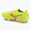 Mizuno Morelia Neo IV β Elite MIX safety yellow/fiery coral 2/safety yellow men's football boots 3