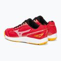 Mizuno Stealth Star 2 Jr children's handball shoes radiant red/white/carrot curl 3