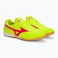 Mizuno Morelia Sala Elite IN safety yellow/fiery coral 2/galaxy silver men's football boots 5