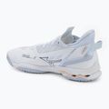 Women's handball shoes Mizuno Wave Mirage 5 white/navy peony/peach parfait 3