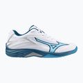 Mizuno Lightning Star Z7 white/sailor blue/silver children's volleyball shoes 8