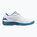 Mizuno Lightning Star Z7 white/sailor blue/silver children's volleyball shoes 9