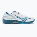 Mizuno Lightning Star Z7 white/sailor blue/silver children's volleyball shoes 2