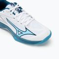 Mizuno Lightning Star Z7 white/sailor blue/silver children's volleyball shoes 7