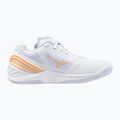 Women's handball shoes Mizuno Wave Stealth Neo white/navy peony/peach parfait 2