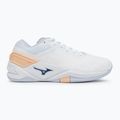 Women's handball shoes Mizuno Wave Stealth Neo white/navy peony/peach parfait 2
