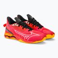 Men's handball shoes Mizuno Wave Mirage 5 radiant red/white/carrot curl 4