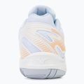 Women's volleyball shoes Mizuno Cyclone Speed 4 white/peach parfait/halogen blue 6