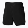 Men's Mizuno Core 5.5" 2IN1 running shorts black 2