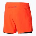 Men's Mizuno Core 5.5 2in1 nasturtium running shorts 4