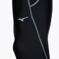 Men's running leggings Mizuno BG3000 Long black/ aquifer 5