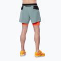 Men's Mizuno ER 5.5 2in1 lead/nasturtium running shorts 2