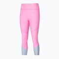 Women's Mizuno Impulse Core 3/4 lilac chiffon leggings