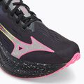 Men's running shoes Mizuno Wave Rebellion Pro 2 black/silver/pink tetra 7