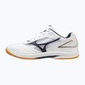 Mizuno Wave Drive 9 tennis shoes white/dress blues/gold