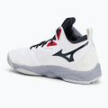 Mizuno Wave Momentum 3 Mid white/salsa/black volleyball shoes 3