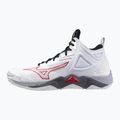 Mizuno Wave Momentum 3 Mid white/salsa/black volleyball shoes