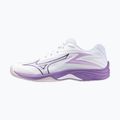 Children's volleyball shoes Mizuno Lightning Star Z7 white/patrician purple/quince 8