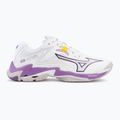 Women's volleyball shoes Mizuno Wave Lightning Z8 white/patrician purple/quince 2