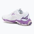 Women's volleyball shoes Mizuno Wave Lightning Z8 white/patrician purple/quince 3