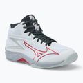 Men's volleyball shoes Mizuno Thunder Blade Z Mid white/salsa/black