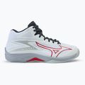 Men's volleyball shoes Mizuno Thunder Blade Z Mid white/salsa/black 2