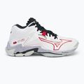 Mizuno Wave Lightning Z8 Mid white/salsa/black volleyball shoes 2