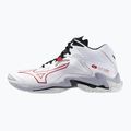 Mizuno Wave Lightning Z8 Mid white/salsa/black volleyball shoes