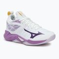 Women's volleyball shoes Mizuno Wave Dimension white/patrician purple/quince