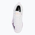 Women's volleyball shoes Mizuno Wave Dimension Mid white/patrician purple/quince 5