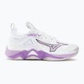 Women's volleyball shoes Mizuno Wave Momentum 3 white/patrician purple/quince 2