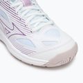 Mizuno Cyclone Speed 4 volleyball shoes white/patrician purple/quince 7