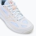 Mizuno Cyclone Speed 4 volleyball shoes white/aleutian/cloud pink 7