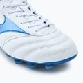 Men's Mizuno Morelia II Pro MD football boots white/laser blue/gold 7