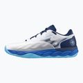 Mizuno Wave Enforce Court CC tennis shoes white/estate blue/river blue 8