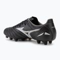 Men's Mizuno Morelia Neo IV Pro FG football boots black/galaxy silver 3