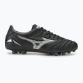 Men's Mizuno Morelia Neo IV Pro AG black/galaxy silver football boots 2