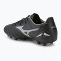 Men's Mizuno Morelia Neo IV Pro AG black/galaxy silver football boots 3