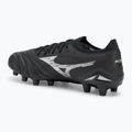 Men's Mizuno Morelia Neo IV β Elite FG football boots black/galaxy silver 3