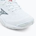 Women's handball shoes Mizuno Wave Stealth 6 white/aleutian/cloud pink 7