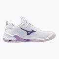 Mizuno Wav Stealth Neo 2 handball shoe white / navy peony / peach parfait 2