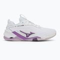 Mizuno Wav Stealth Neo 2 handball shoe white / navy peony / peach parfait 2