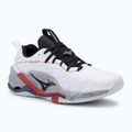 Men's handball shoes Mizuno Wave Stealth Neo 2 white/salsa/black