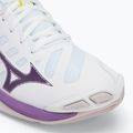 Women's volleyball shoes Mizuno Wave Voltage 2 white/patrician purple/quince 7