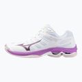 Women's volleyball shoes Mizuno Wave Voltage 2 white/patrician purple/quince